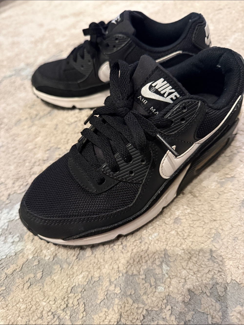 Nike women’s air max 90 Black and White Air Max Sneakers